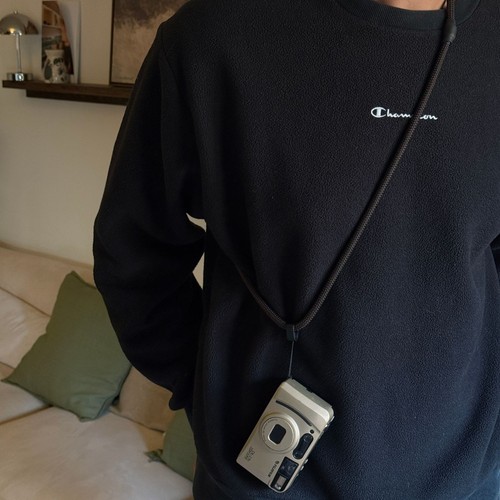 Cinghia fotocamera corda